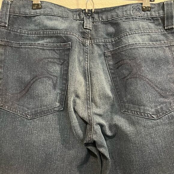 Rock & Republic Henlee Jeans Womens Size 34 Dark Blue Denim Straight Leg Classic - Picture 6 of 10